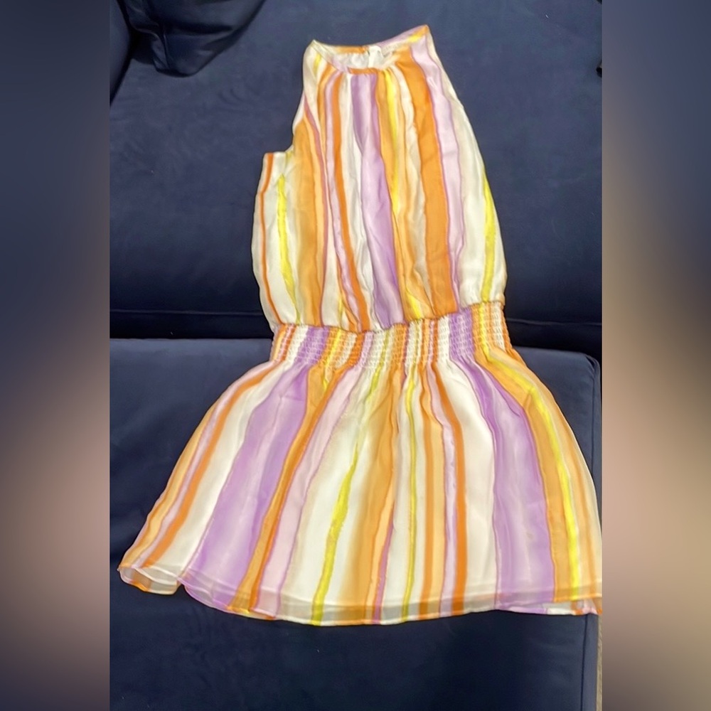 Ramy Brook mini multicolored dress size S Printed Paris Sleeveless Dress